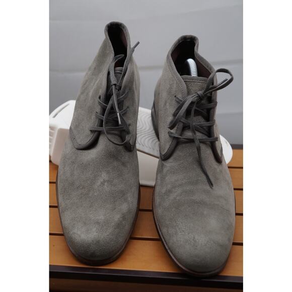 John Varvatos Gray Suede Chukka Boots